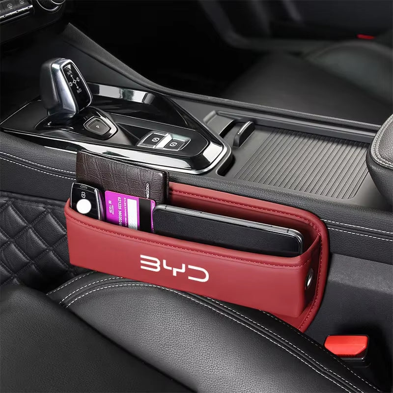 Car Seat Gap Filler Organizer Front Seat Crevice Storage Box Side Pocket for BYD Tang E6 Yuan plus Song Qin plus Accessories