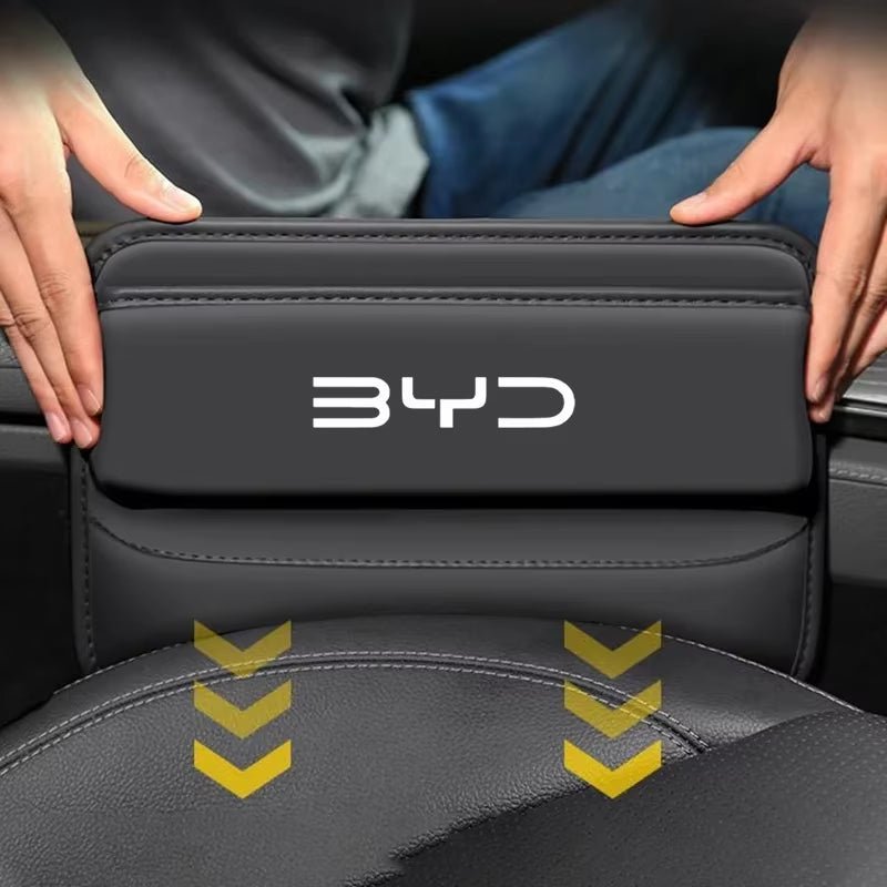 Car Seat Gap Filler Organizer Front Seat Crevice Storage Box Side Pocket for BYD Tang E6 Yuan plus Song Qin plus Accessories