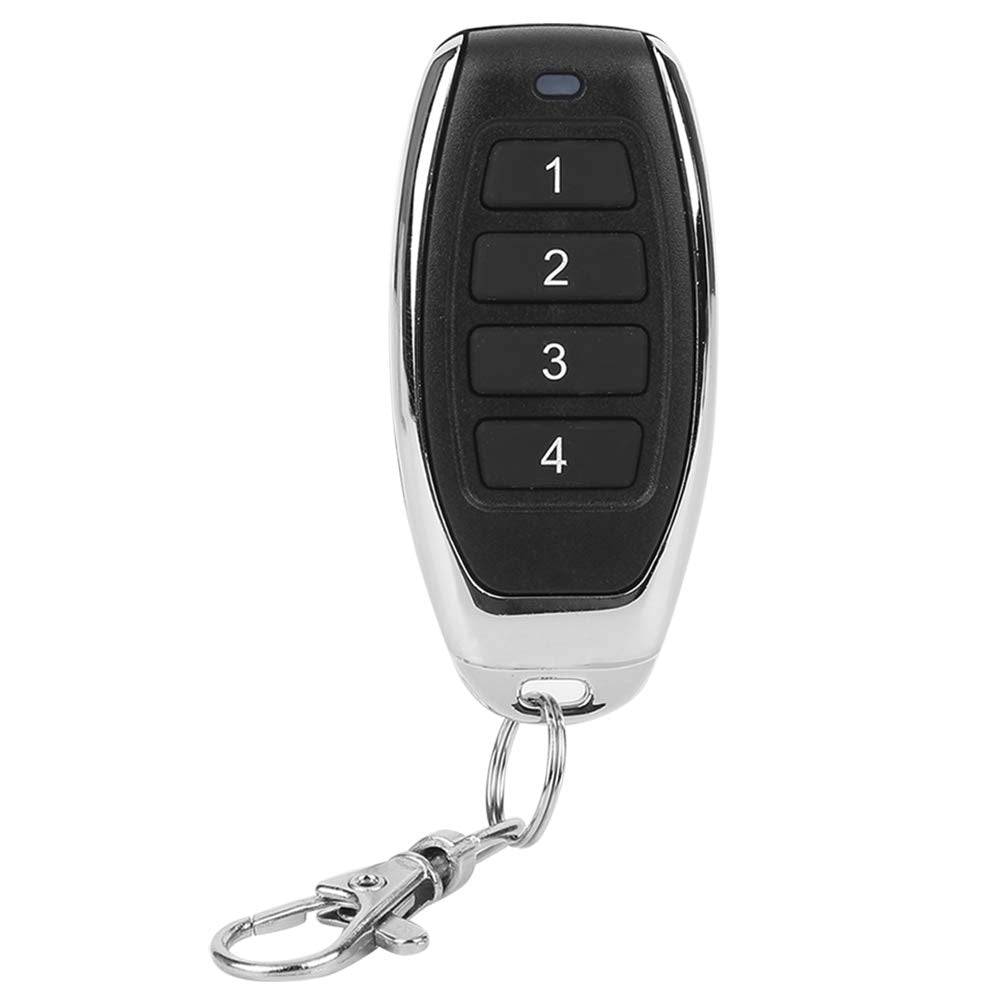 b&d Tritran Replacement Remote with four buttons compatible with multiple garage door models, keychain attached for convenience.