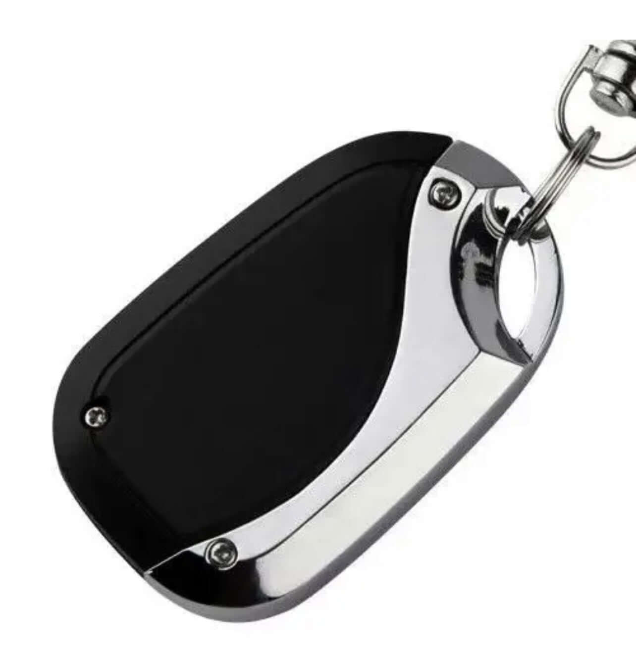 BND B&D MPC3 TX315 compatible garage remote duplicator with keyring, featuring sleek black and silver design, for Garageway.