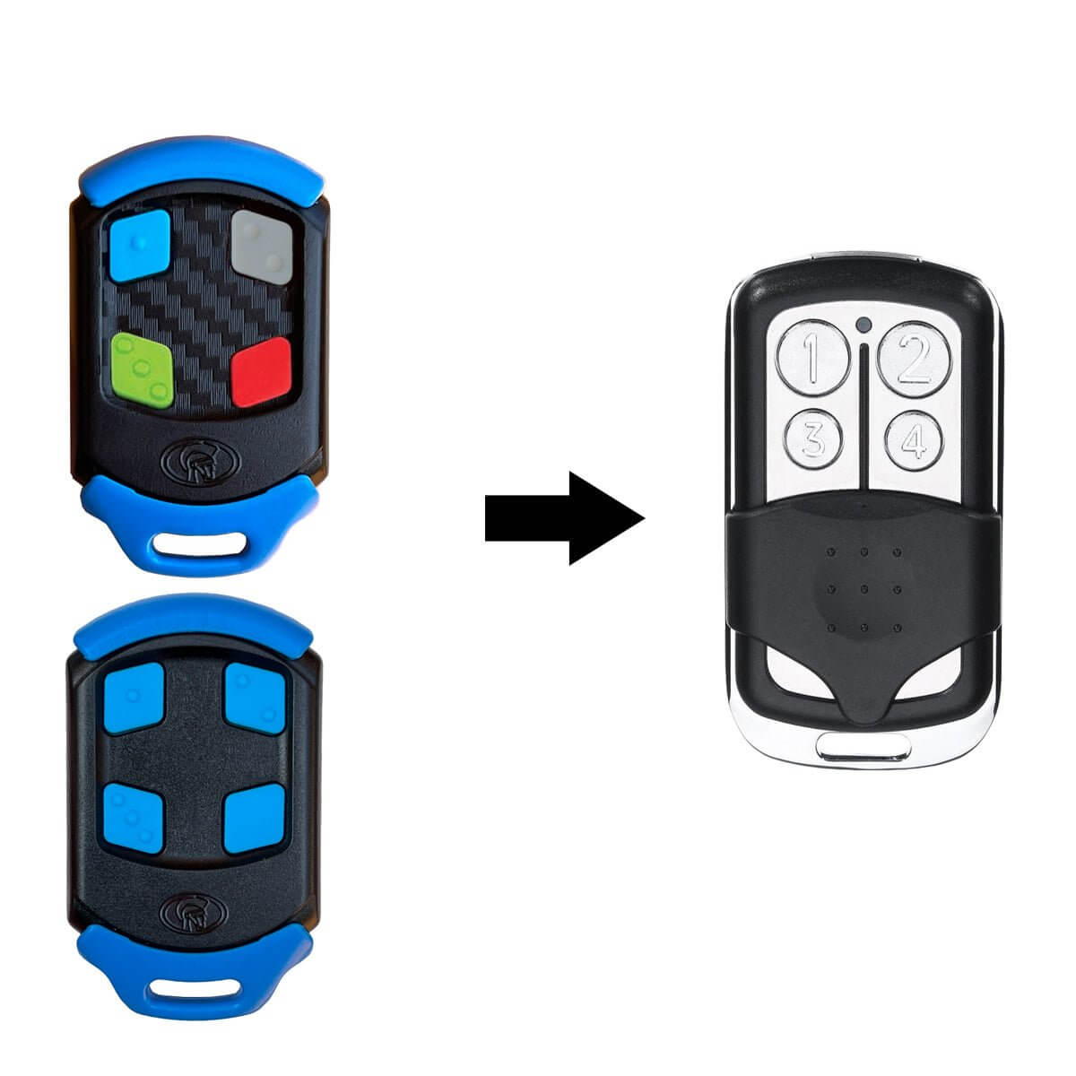 Centsys Centurion NOVA Blue Garage Gate Compatible Remote Control and Garageway Remote