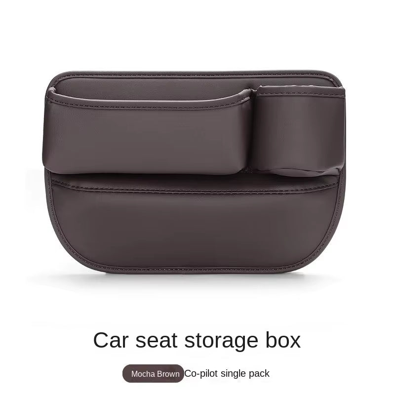 For BYD Sealion 7 2024 2025 Car Seat Gap Filler Storage Box with Cup Holder Charging Hole Kit Sundries Organizer Bag Accessories