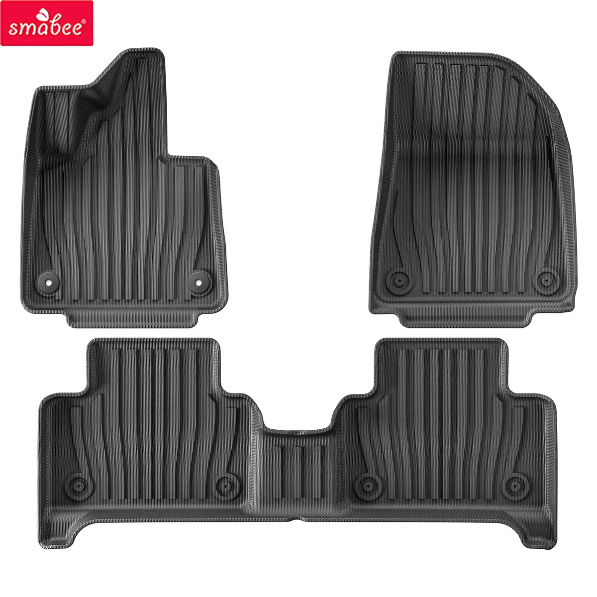 for Volvo EX30 2024 2025 Car Floor Mats Cargo Liner Trunk Pad TPE 3D Foot Mat Waterproof Accessories BLACK - Garageway.com.au