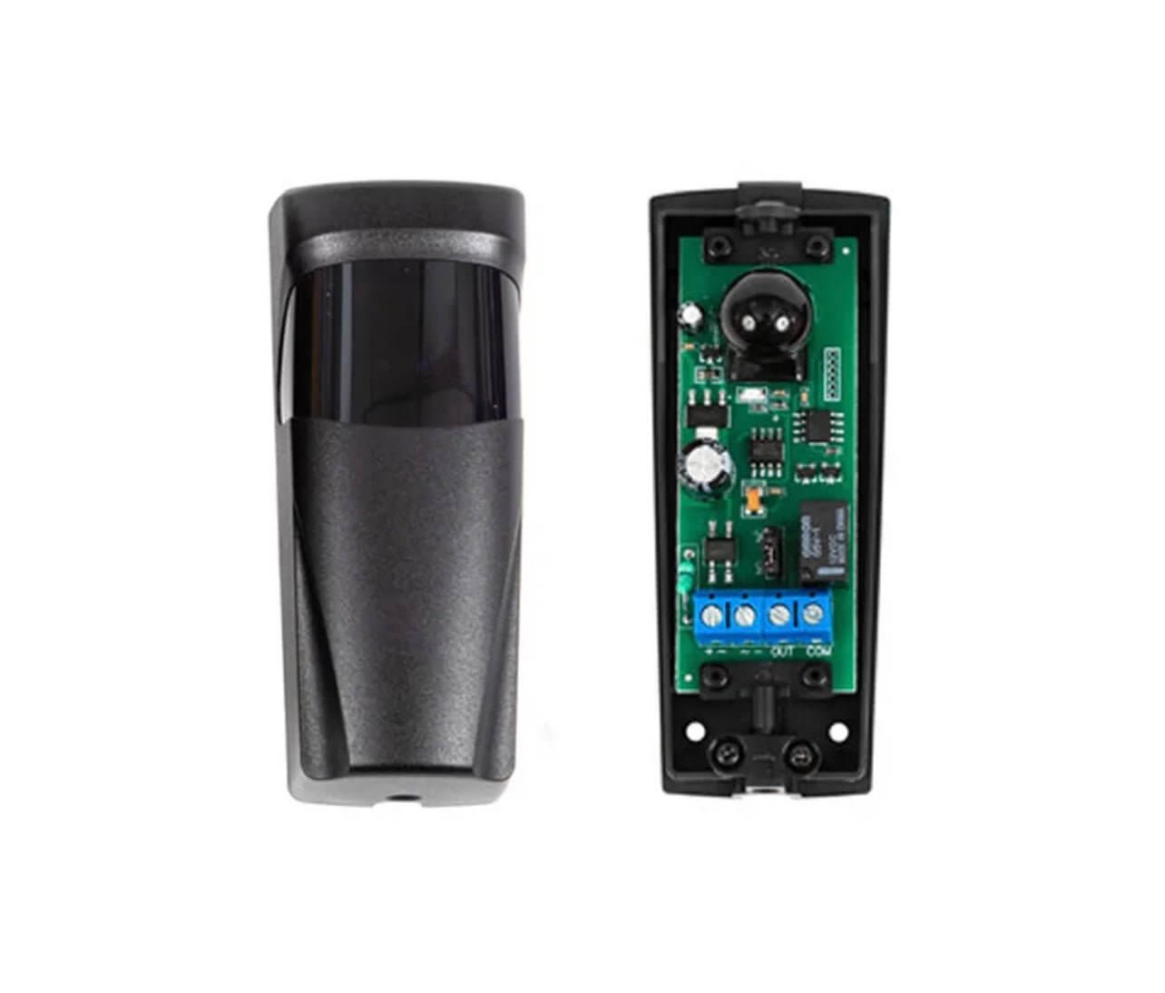 Photocell gate opener sensor beam for swing and sliding doors, compatible with FAAC, BFT, NICE, ideal for garageways, waterproof and UV proof.