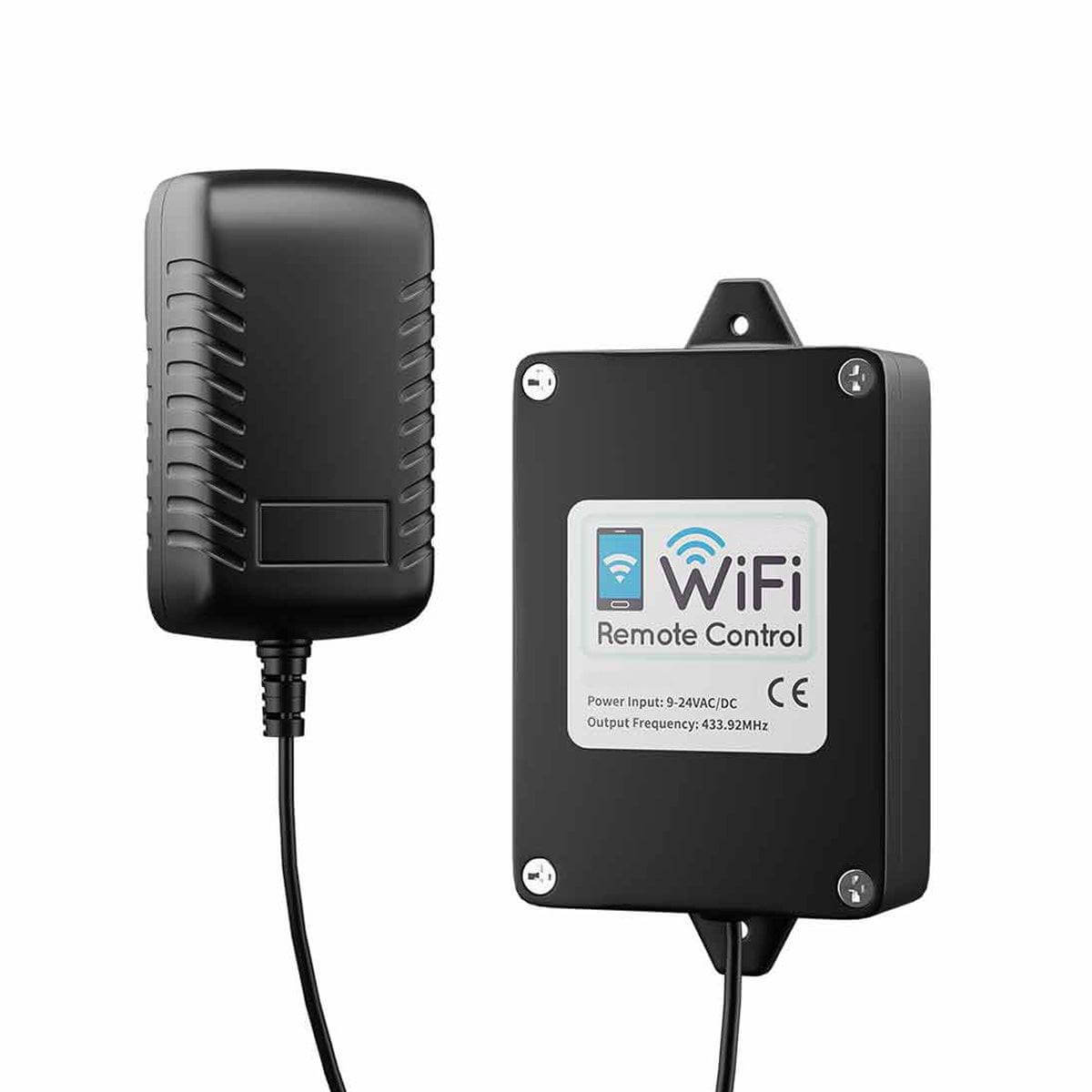 RITROX WiFi Garage Gate Opener with Receiver, offering remote smartphone control via WiFi and Bluetooth for convenient Garageway access.