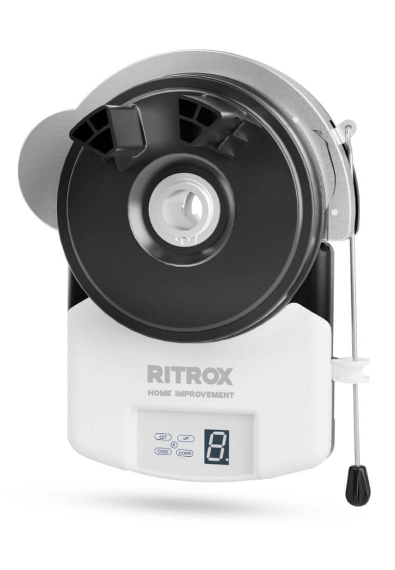 RITROX RX-1000p Roller Garage Door Opener Motor with powerful, quiet DC motor and Garageway technology for efficient operation.