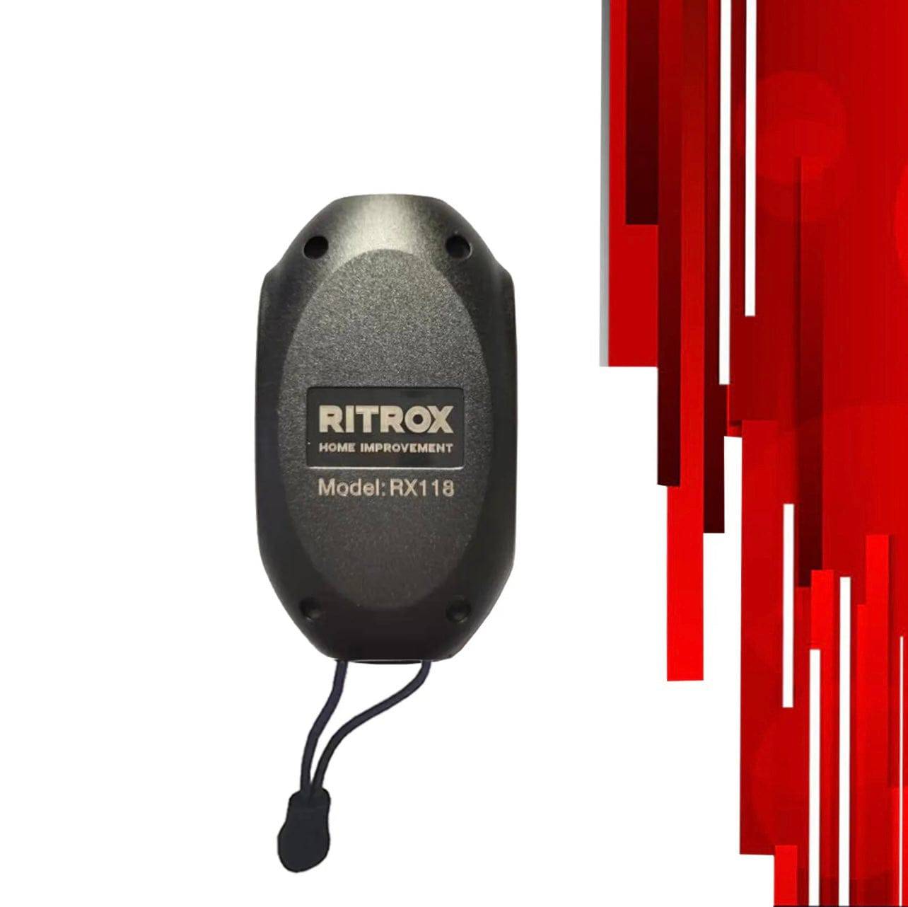Ritrox Rx118 Roller Garage Door Opener Remote Control with keyring, essential for Garageway solutions. Battery included.