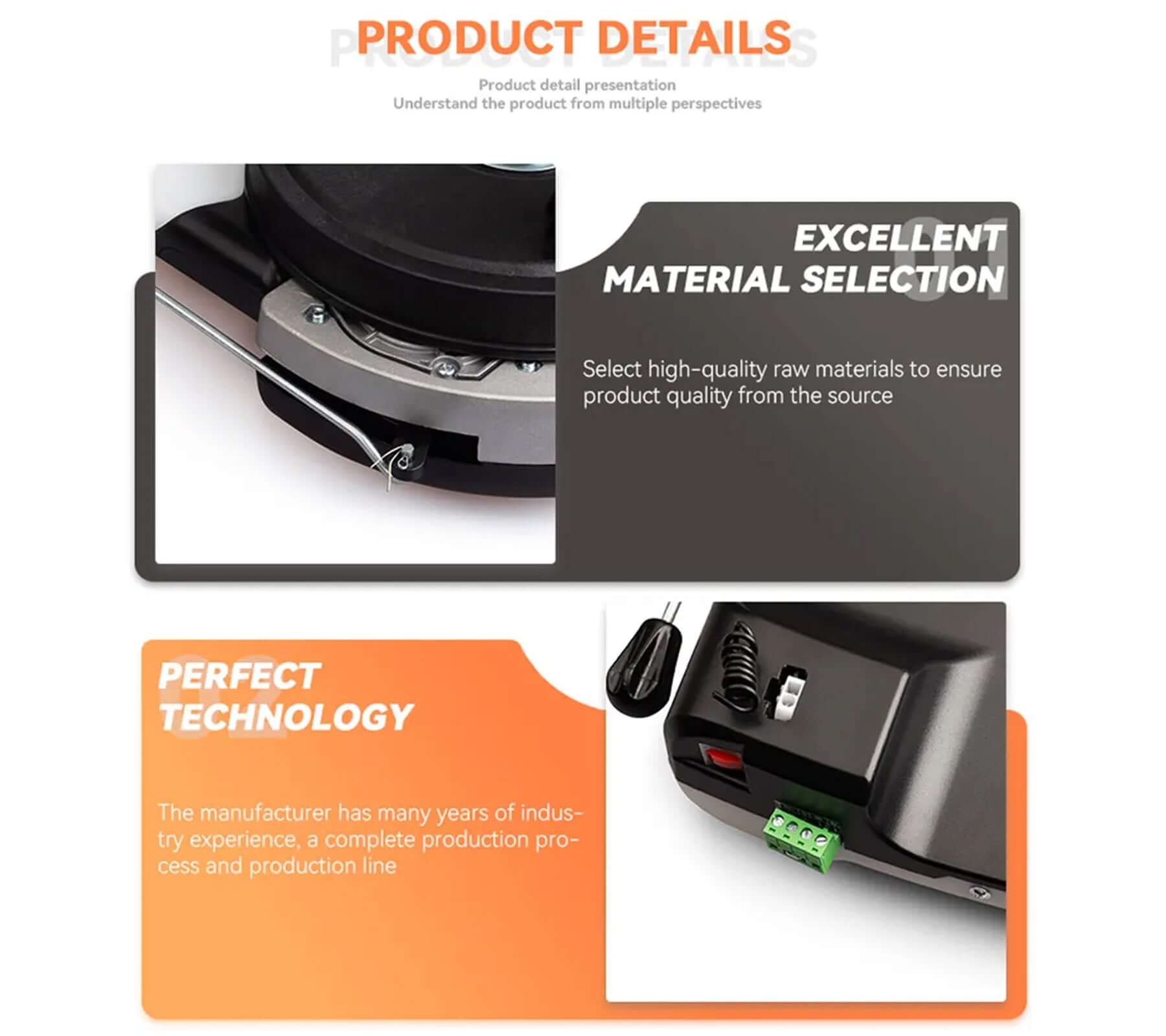 RX-1000P Roller Garage Door Opener, features high-quality material selection and advanced technology, manufacturing excellence by Garageway.