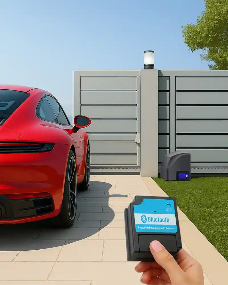 Garageway solar gate opener for farm gates – electric automation with remote control