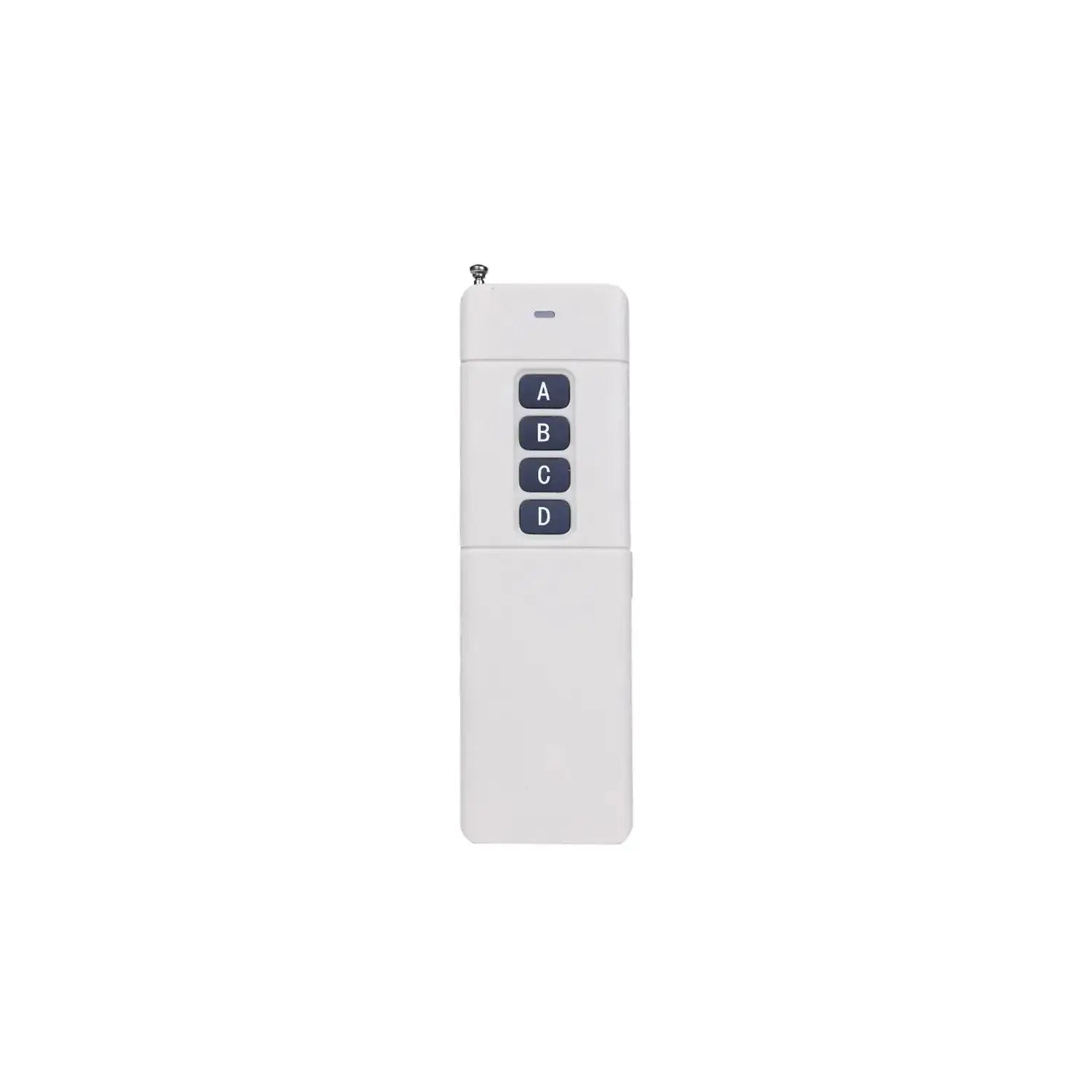 Remote control for Smart Super Heavy Duty Swing Gate Opener with four buttons for easy operation. Garageway compatible.