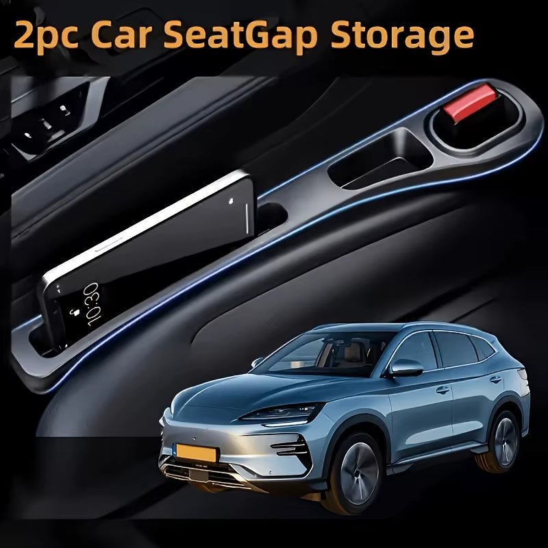 2 Pack Universal Silicone Car Seat Gap Filler Strip Gap Plug Leak Proof Pad for Car Interior Storage Hold Phones Wallet - Garageway.com.au