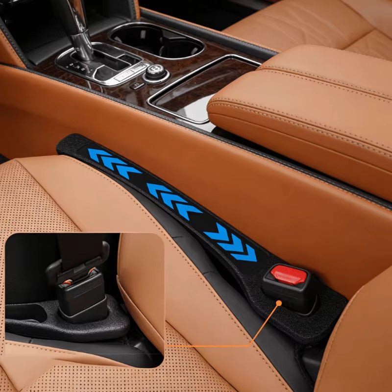 2 Pack Universal Silicone Car Seat Gap Filler Strip Gap Plug Leak Proof Pad for Car Interior Storage Hold Phones Wallet - Garageway.com.au