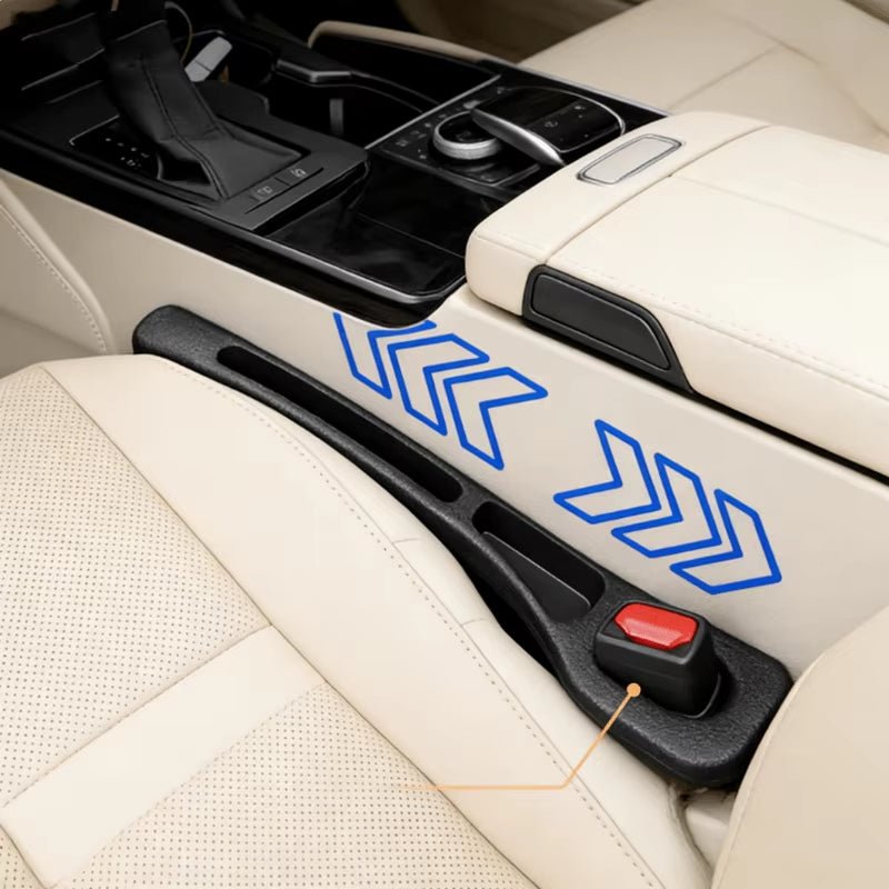 2 Pack Universal Silicone Car Seat Gap Filler Strip Gap Plug Leak Proof Pad for Car Interior Storage Hold Phones Wallet - Garageway.com.au