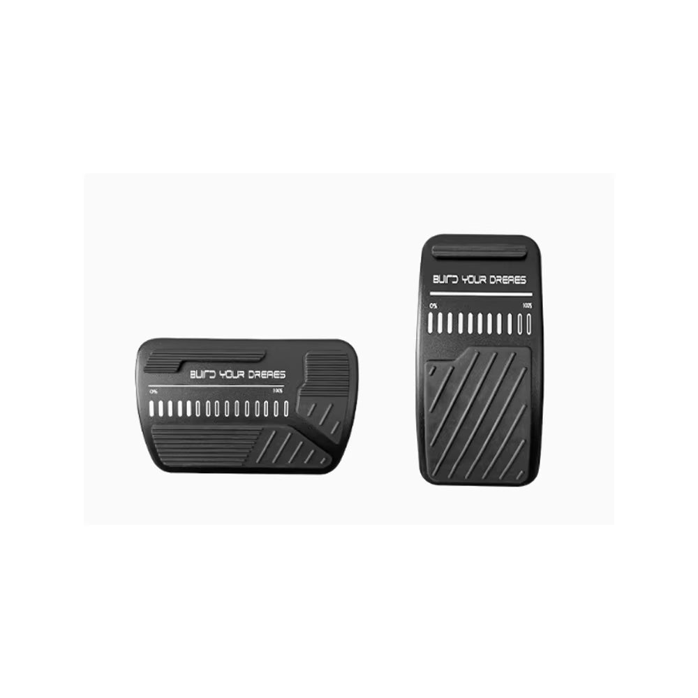 Car Gas Brake Pedals for BYD Shark 6 2024~2026 Rubber Anti-Slip Alloy Footrest No Drilling Foot Pedal Cover Pad Part Accessories