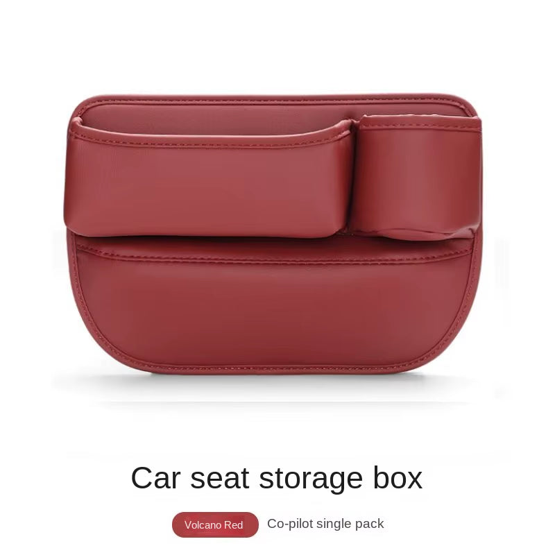 For BYD Sealion 7 2024 2025 Car Seat Gap Filler Storage Box with Cup Holder Charging Hole Kit Sundries Organizer Bag Accessories