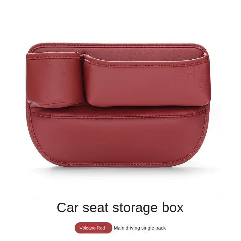 For BYD Sealion 7 2024 2025 Car Seat Gap Filler Storage Box with Cup Holder Charging Hole Kit Sundries Organizer Bag Accessories
