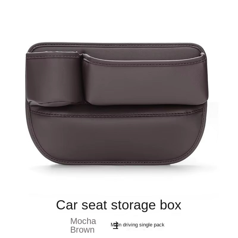 For BYD Sealion 7 2024 2025 Car Seat Gap Filler Storage Box with Cup Holder Charging Hole Kit Sundries Organizer Bag Accessories