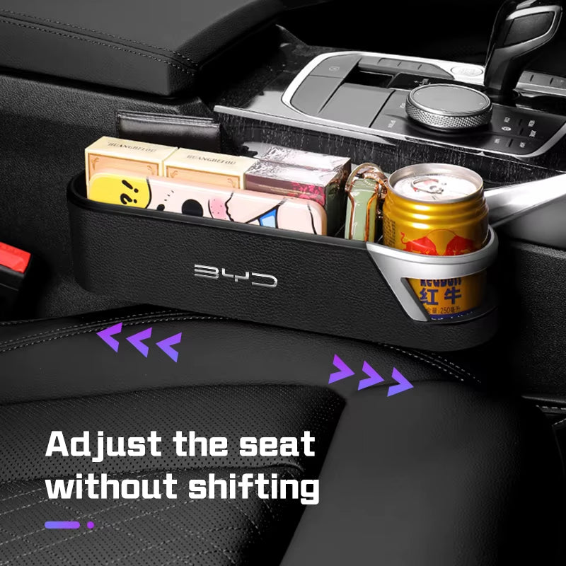Car Seat Gap Storage Box Compatible with BYD Dolphin Mini Atto3 Seal U Tang F0 G3 E6 Yuan Song plus Sealion.