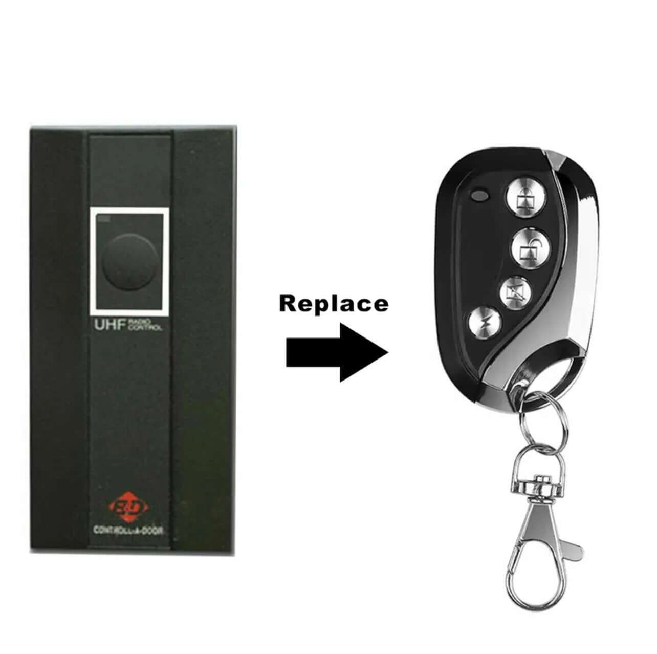 BND B&D MPC3 TX315 Compatible Garageway Remote Duplicator with Keyring and Instructions