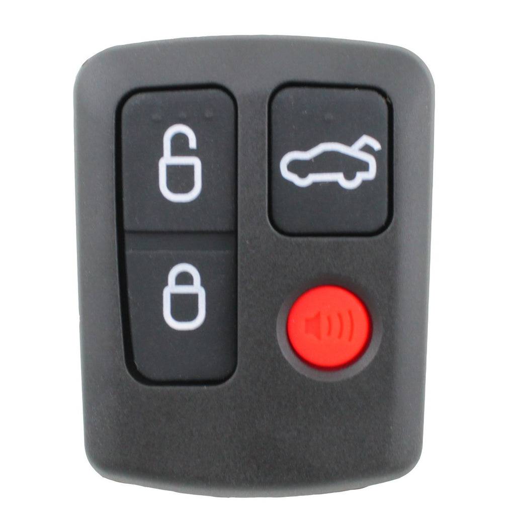 For Ford BA BF Falcon car remote key fob with 4 buttons and locking features, compatible with multiple models.
