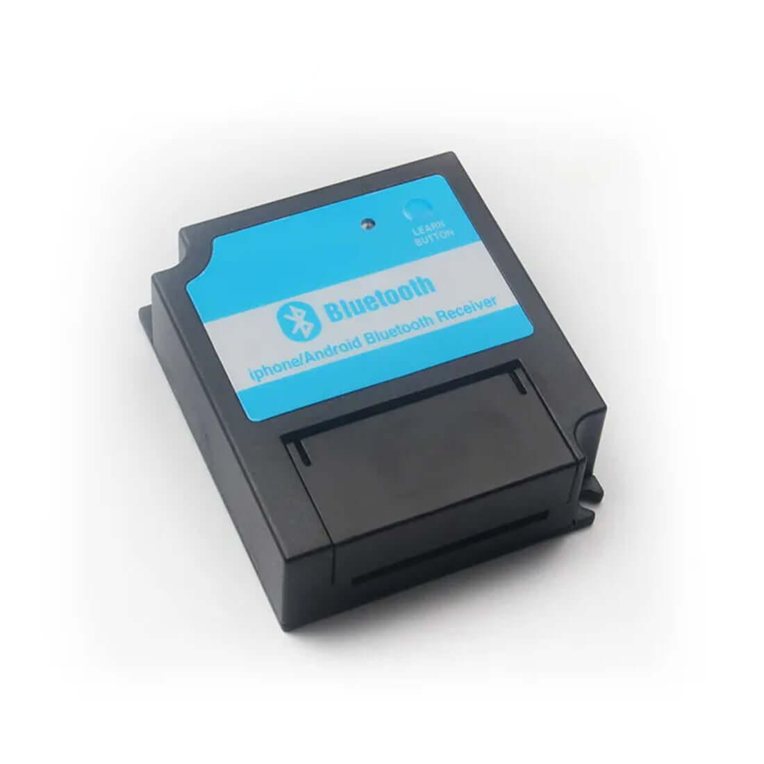 Bluetooth receiver for garage and gate openers compatible with iOS and Android, range of 30m. "Garageway"
