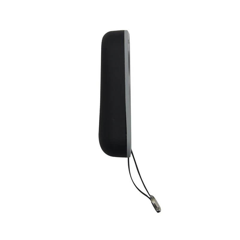 Side view of the RITROX ECO Electric Single Swing Gate Opener Motor showing sleek design and keychain attachment.
