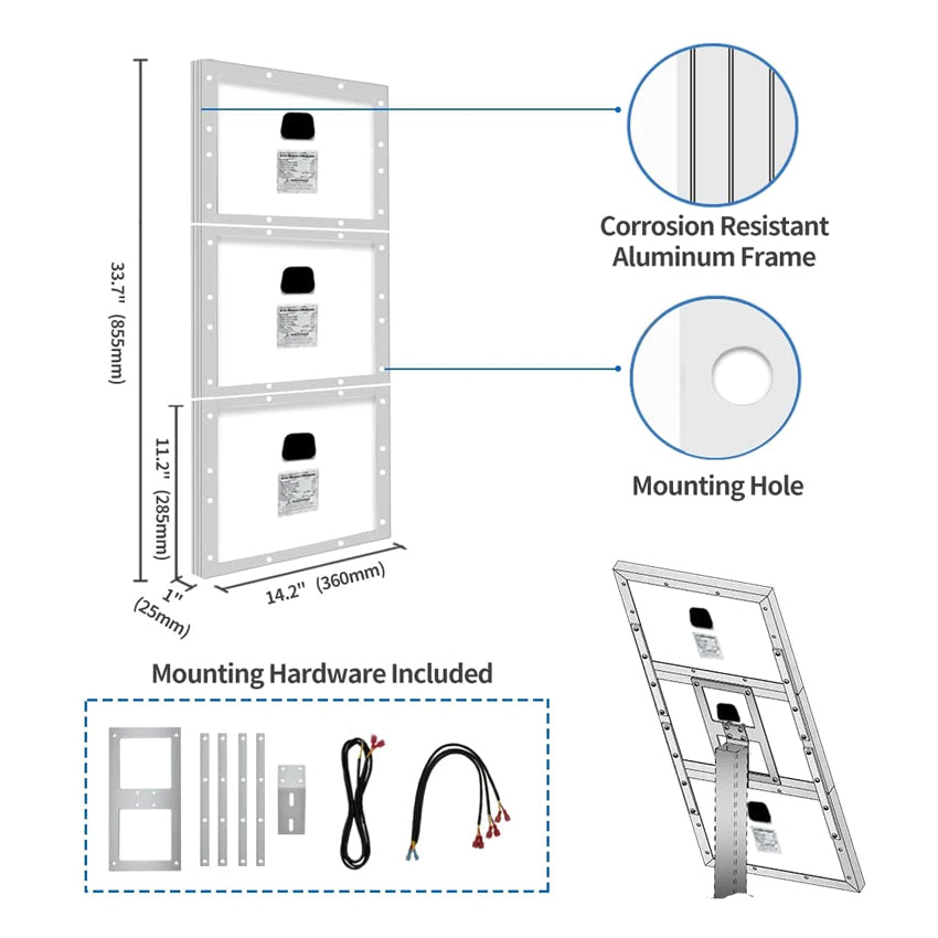 Full Solar Sliding Gate Opener Motor - Garageway.com.au