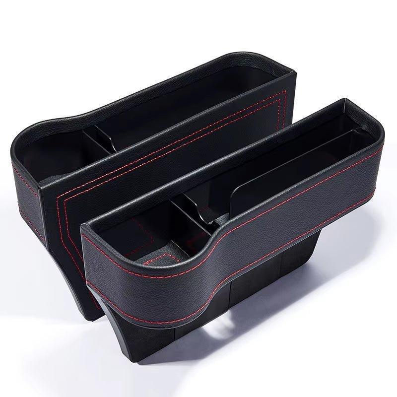 Leather Car Cup Holder Seat Organizer Holder Auto Seat Gap Storage Box Organizer - Garageway.com.au