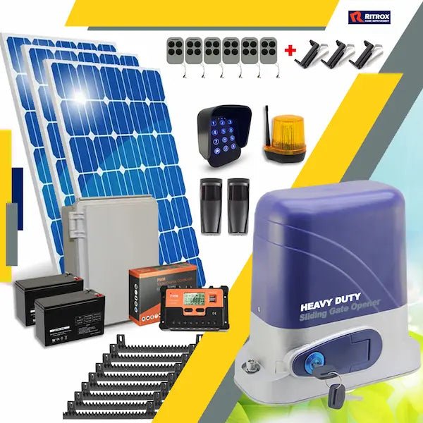 Ritrox A024 Full Solar Sliding Gate Opener Motor