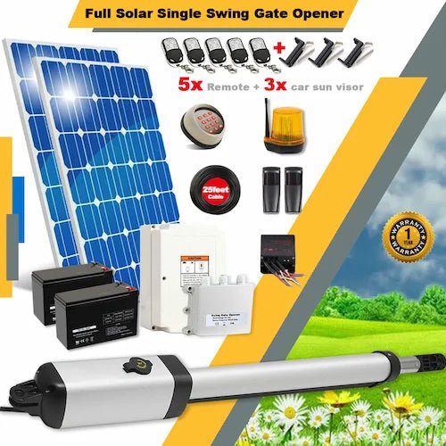 Ritrox Farm Full Solar RX365S Single Gate Opener