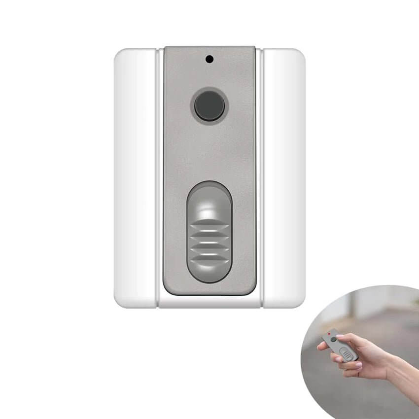 Lockmaster LM173 wireless push button switch for garageway, door exit control with handheld remote, 54*28.5*14cm size.