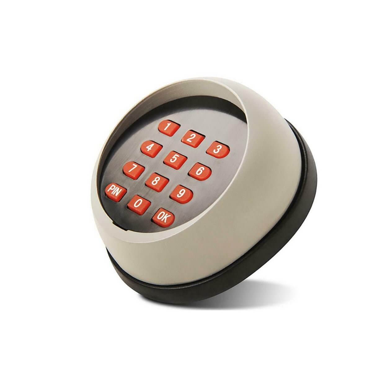 Round keypad for RITROX RX1101 solar gate opener with numbered buttons and PIN entry, ideal for Garageway access control.