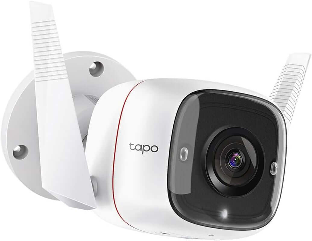 Tapo C310 Smart Outdoor Security Camera with 3MP resolution, AI motion detection, night vision, and IP66 weatherproofing.