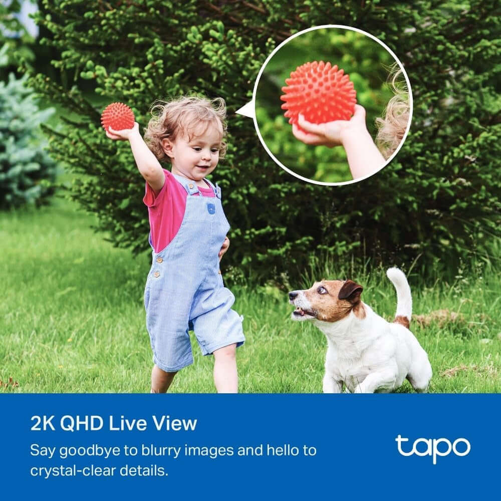 Tapo C425 Wire - Free Solar Security Camera Kit – 2K QHD, Color Night Vision, AI Detection, IP66, Two - Way Audio - Garageway.com.au
