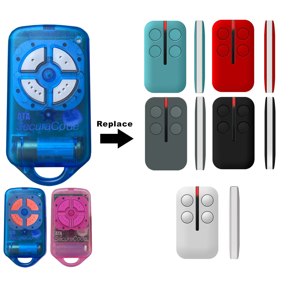 ATA PTX4 Replacement Remote color